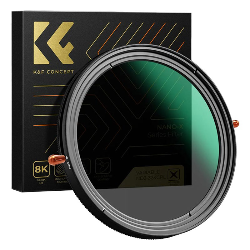 K&F Concept Nano-X Variable ND2-32 CPL MRC 72 mm filter