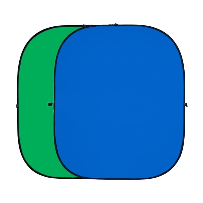 Chromakey Green / Blue 170x200 cm collapsible background