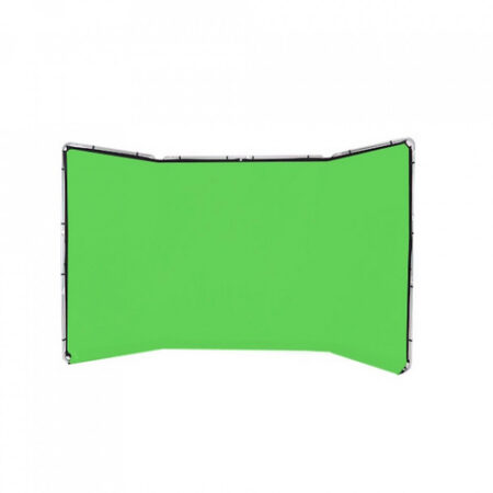 Lastolite LB7622 Chromakey Green panoramic background on frame 2.3x4m