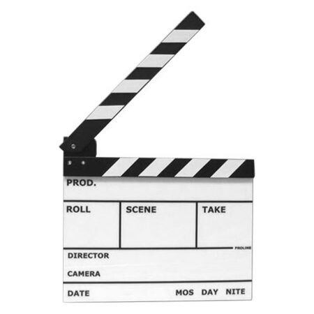 Acrylic clapperboard