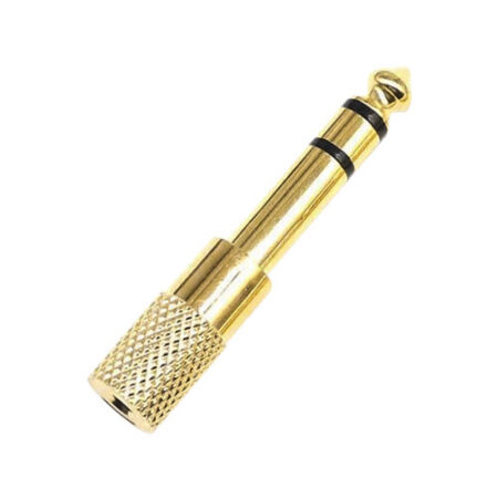 Minijack 3.5mm female - Jack 6.3mm male stereo adapter