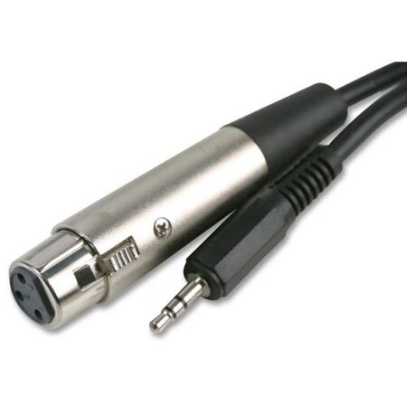 XLR female - minijack 3.5mm cable 0.5m