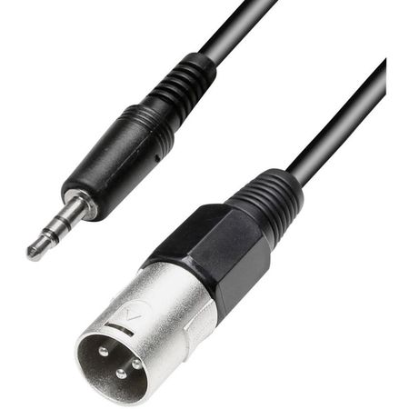 XLR male - minijack 3.5mm cable 0.5m