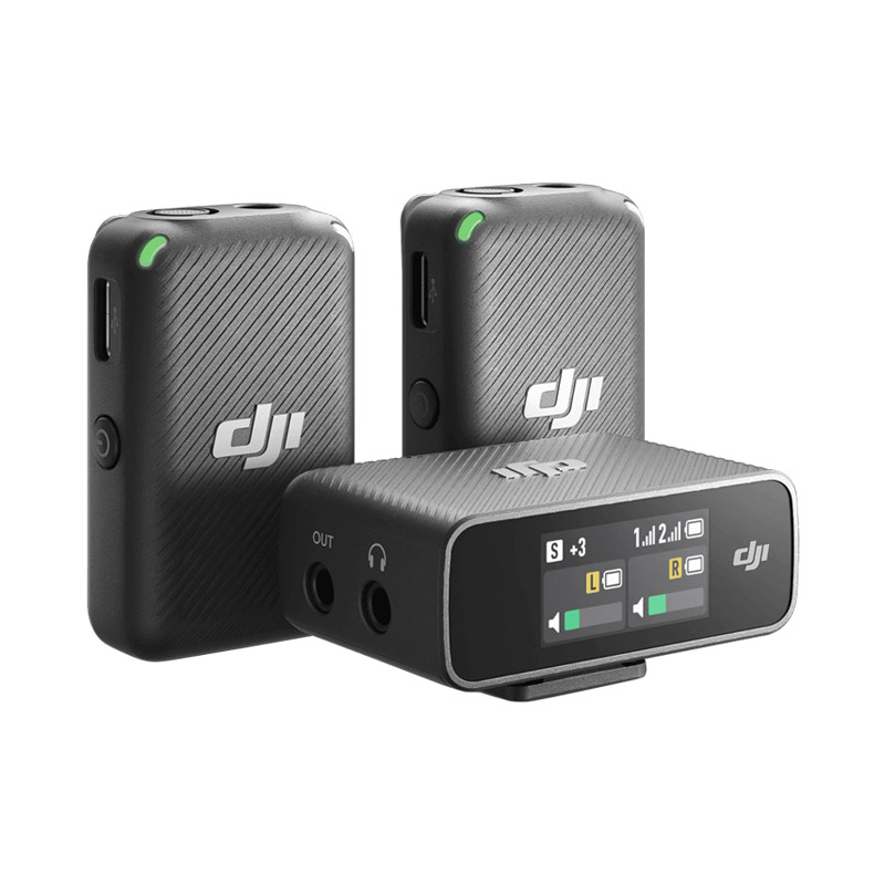 DJI Mic (2 TX + 1 RX) wireless system
