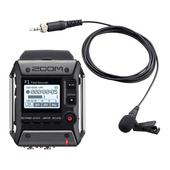 Zoom F1-LP recorder