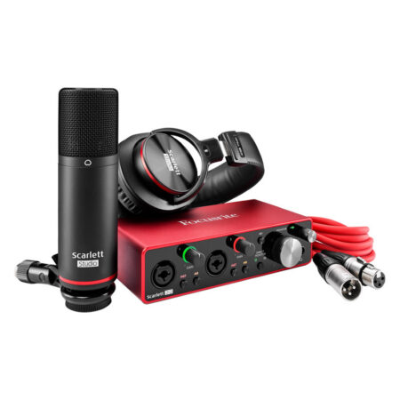 Focusrite Scarlett 2i2 Studio 3rd Gen portable studio