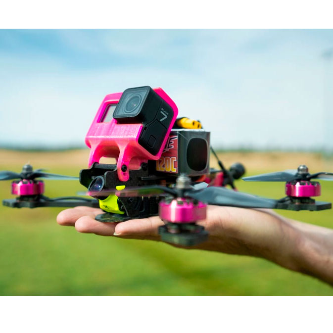 Racing FPV quadcopter with GoPro 13 camera