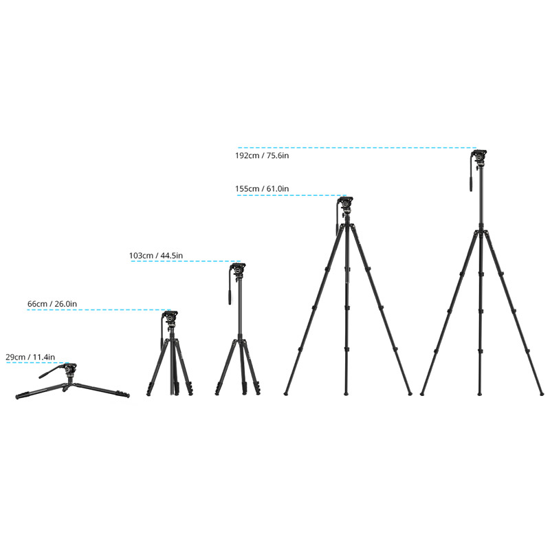 SmallRig CT-210 video tripod - Image 3